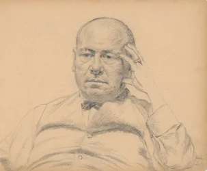 Hombre sosteniendo su cabeza